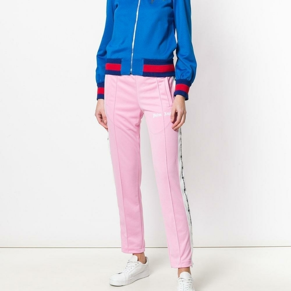 Palm Angels Pink Barbwired‎ Print Track Pants Sz XS